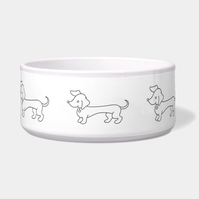 Dachshund Clipart Bowl (Front)