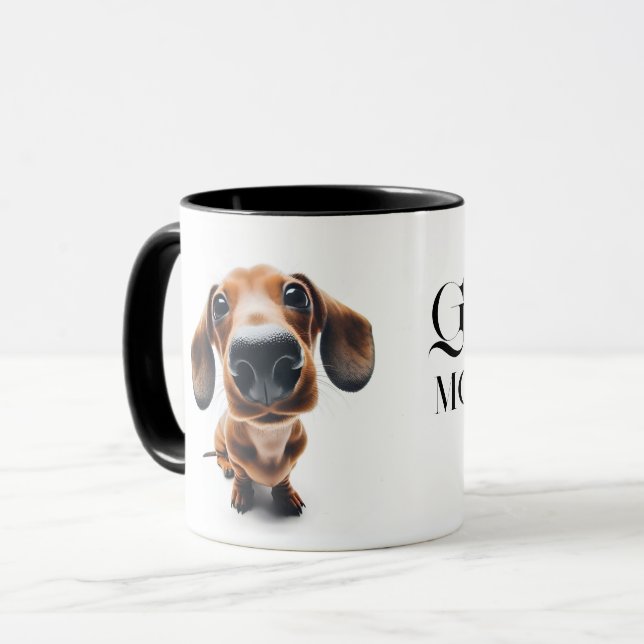 Dachshund close-up Mug with you name (Front Left)