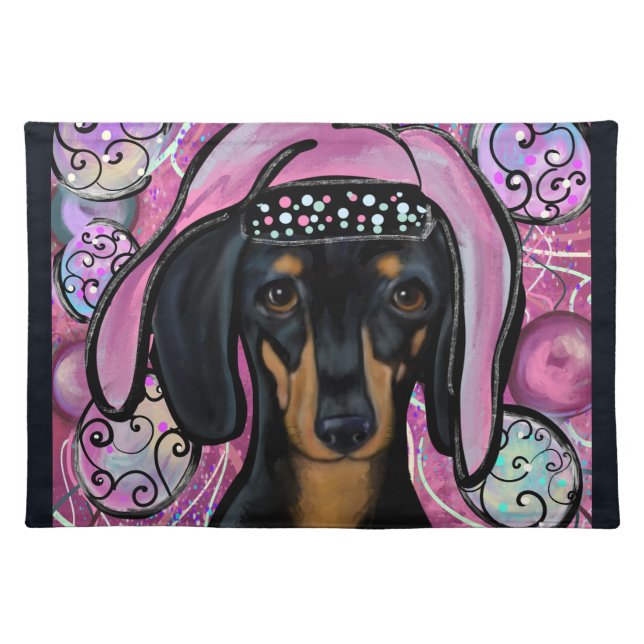 DACHSHUND        CLOTH PLACEMAT (Front)
