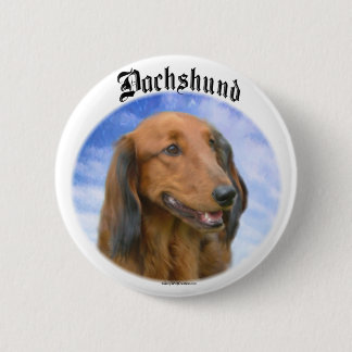 Dachshund Clouds Pinback Button