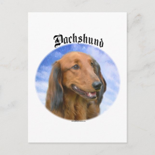 Dachshund Clouds Postcard (Front)