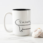 Dachshund Coffee Two-Tone Mug<br><div class="desc">Add a dachshund to your morning coffee!</div>
