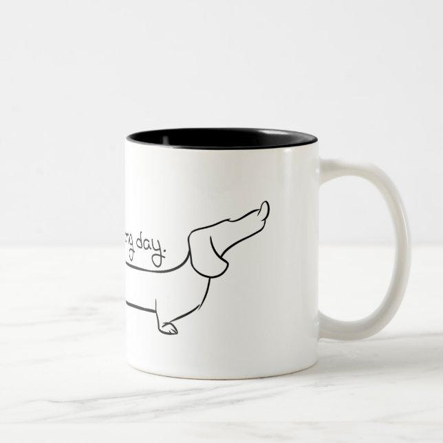 Dachshund Coffee Two-Tone Mug (Right)