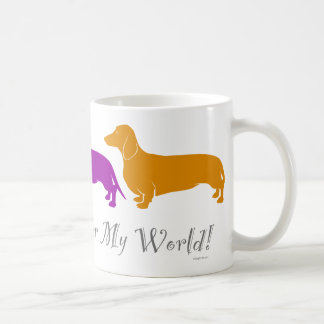 Dachshund Color My World Coffee Mug