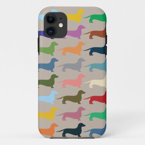 Dachshund colorful Iphone case