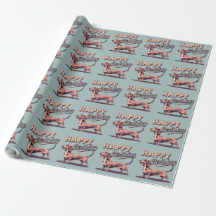 Dachshund Colorful Wrapping Paper