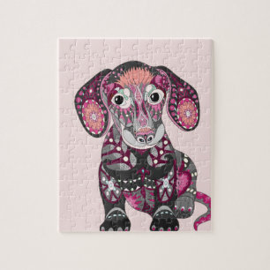 Dachshund Colors Jigsaw Puzzle