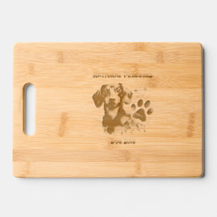 Dachshund Connection: A Pawesome Bond Engraved Cutting Board