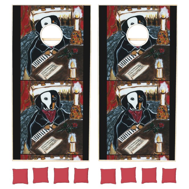 DACHSHUND  CORNHOLE SET (Set)