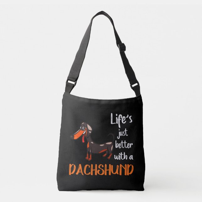 Dachshund Crossbody Bag (Front)