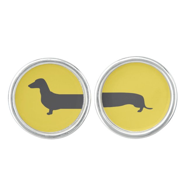 Dachshund cufflings cufflinks (Front)