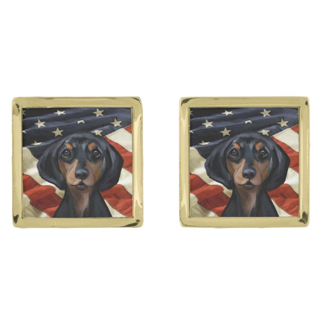 DACHSHUND CUFFLINKS (Front)
