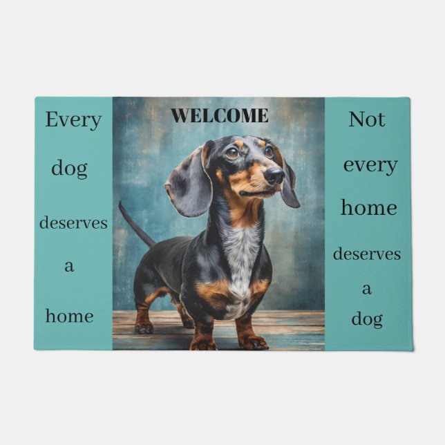 Dachshund Customized Doormat (Front)