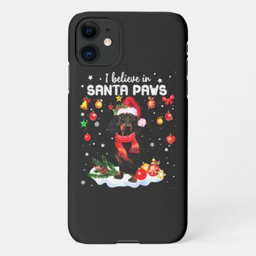 Dachshund Cute Christmas iPhone 11 Case