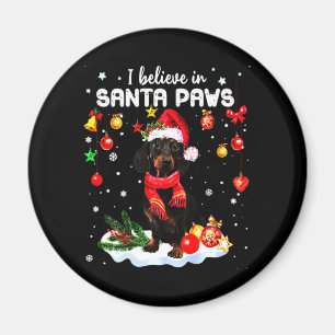 Dachshund Cute Christmas Magnet