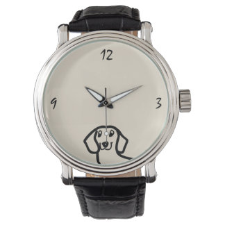 Dachshund Cute Dog Funny Sketch Wiener Stylish Watch