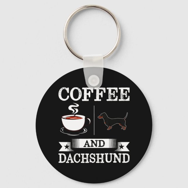Dachshund Cute Dog Keychain (Front)