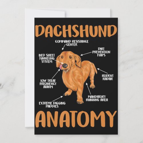 Dachshund Cute Gifts Wiener Doxie Lovers Thank You Card
