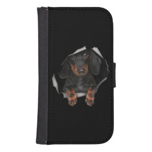 Dachshund Cute Graphic Pet Clothing Dog Lovers Galaxy S4 Wallet Case
