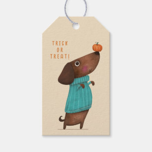 Dachshund Dachshund AutumnHalloween Fall Gift Tags