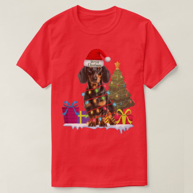 dachshund dackel wiener dog ugly christmas sweater (Design Front)