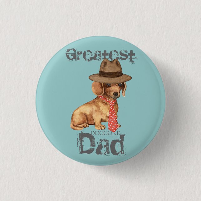 Dachshund Dad Button (Front)