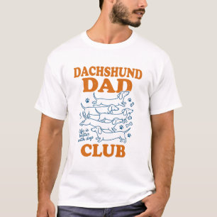 Dachshund Dad Club Vintage Dog Shirt Design_1