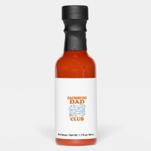 Dachshund Dad Club Vintage Dog Shirt Design_1 Hot Sauces