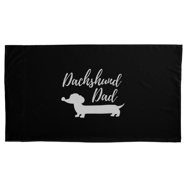 Dachshund Dad Cute Dog Pillow Case (Front)