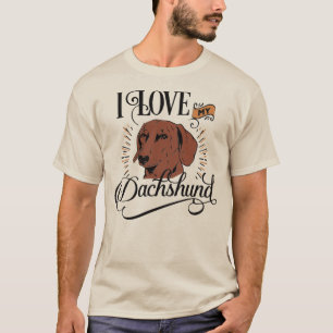 Dachshund Dad: I Love My Dachshund Light Men's T-Shirt