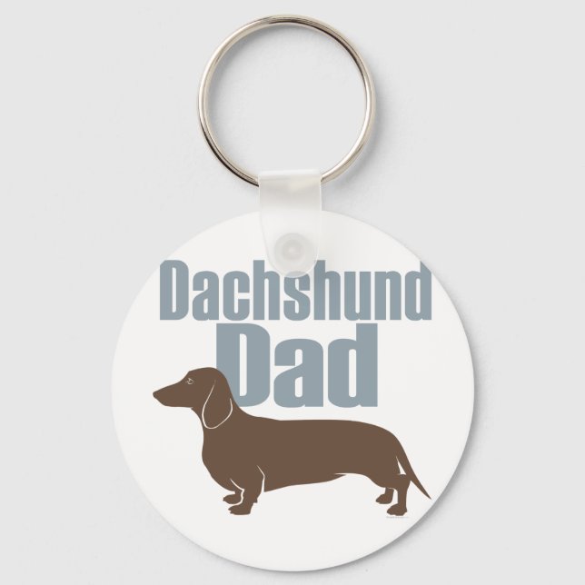 "Dachshund Dad" Keychain (Front)