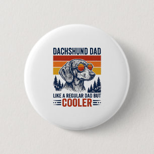 Dachshund Dad Like a Regular Dad But Cooler Shirt_ Button