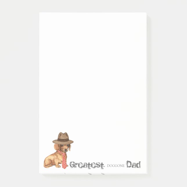 Dachshund Dad Post-it Notes (Front)