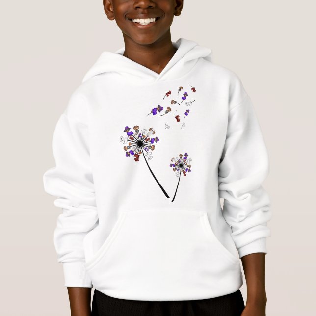 Dachshund Dandelion Flower Halloween Costume Ideas Hoodie (Front)