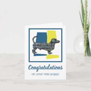 Dachshund Daxie Puppy Dog Congratulations Card