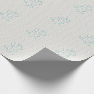 Dachshund Decorative Line Art Pattern Wrapping Paper