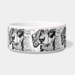 Dachshund design-Ceramic Pet Bowl<br><div class="desc">For your favorite little puppy.</div>