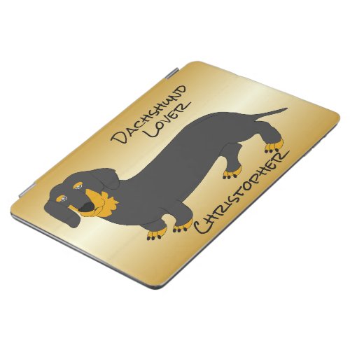 Dachshund Design Personalised iPad Air Cover