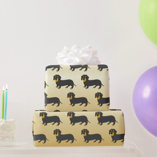 Dachshund Design Personalised Wrapping Paper