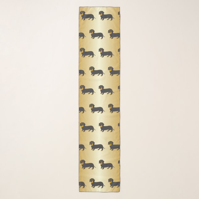 Dachshund Design Scarf (Front)