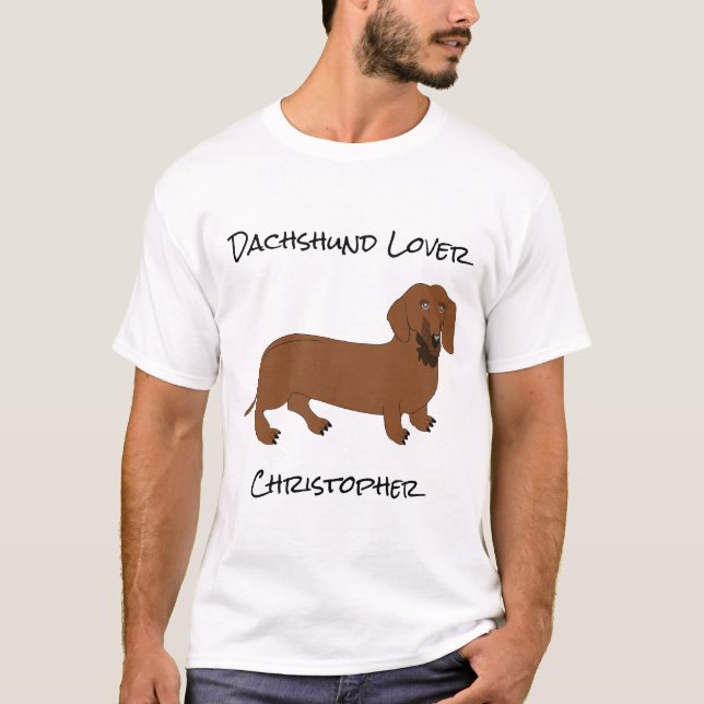 Dachshund Design T-Shirt (Front)