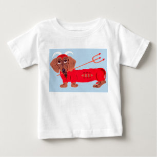 Dachshund Devil Baby T-Shirt