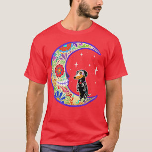 Dachshund Dia de Los Muertos Skeleton T-Shirt