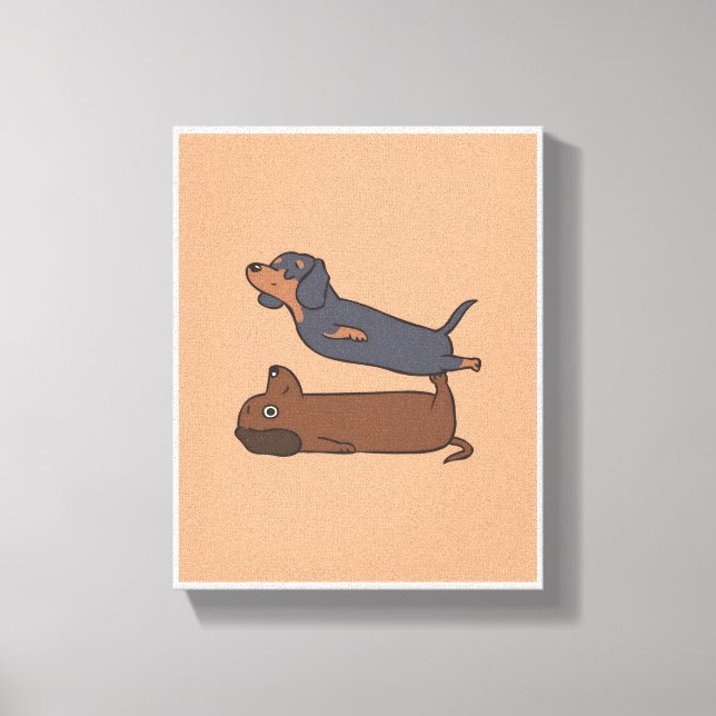 Dachshund dog art | Cute Dog  Canvas Print (Front)