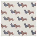 Dachshund Dog Art Fabric