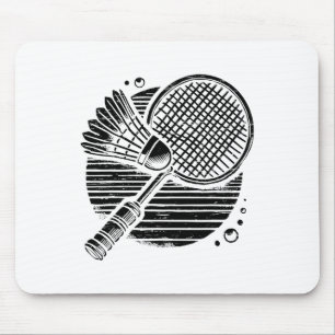 Dachshund Dog Badminton Player Shuttle  Mouse Pad