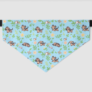 Dachshund Dog Bandana Cute Spring Floral Kawaii St Pet Bandana Collar