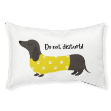 Dachshund Dog Bed - Do not disturb!