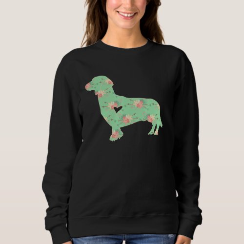Dachshund Dog Boho Woodland Chic Doxie For Women Sweatshirt