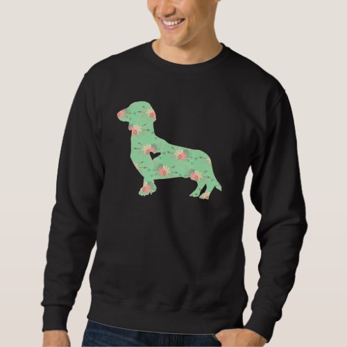 Dachshund Dog Boho Woodland Chic Doxie For Women Sweatshirt